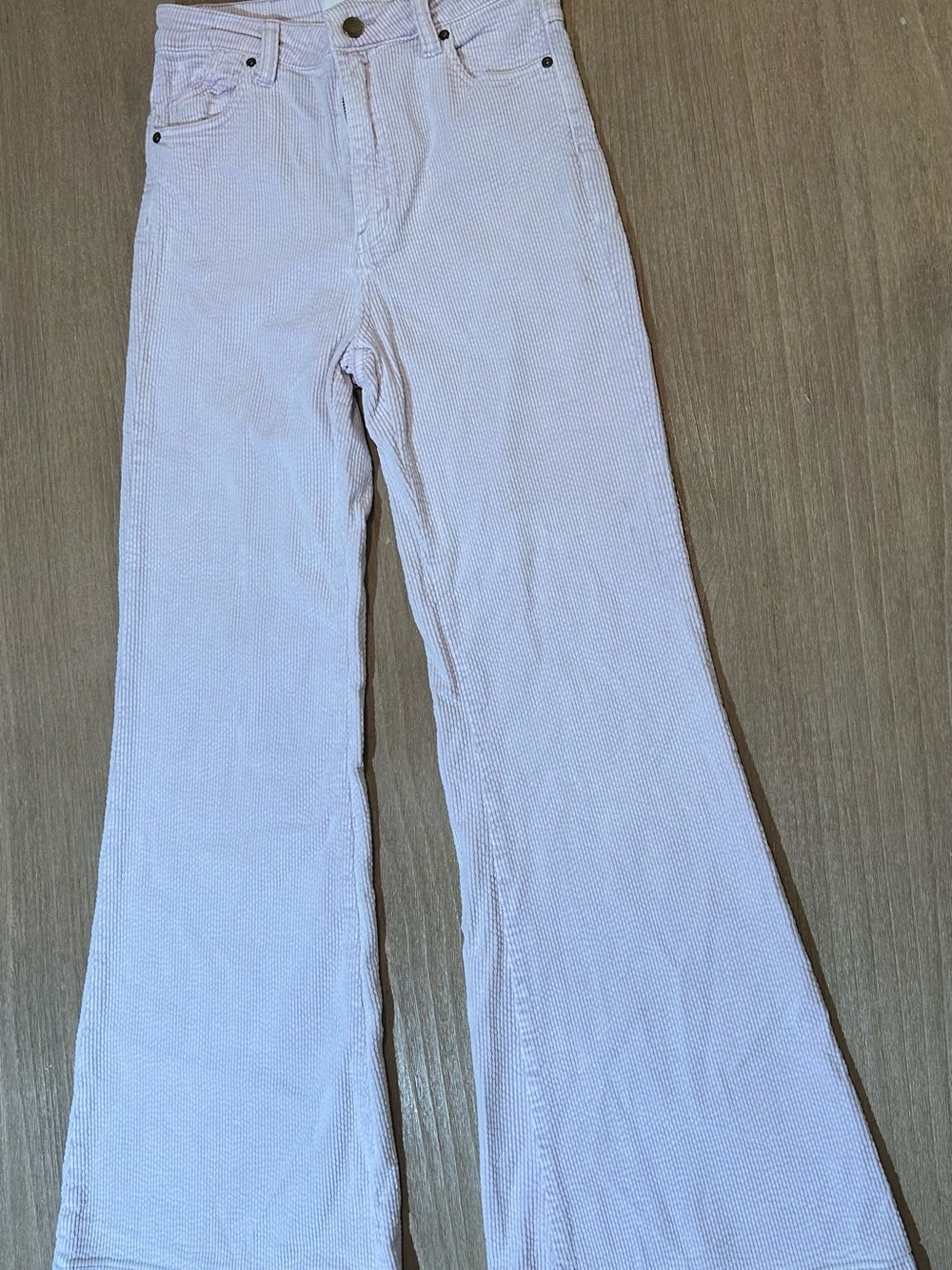 Rollas Eastcoast High Waisted Corduroy Bell Bottom Flare Jeans Size 28